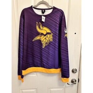 New Minnesota Vikings NFL Team Apparel M Unisex Long sleeve Sweatshirt Jersey